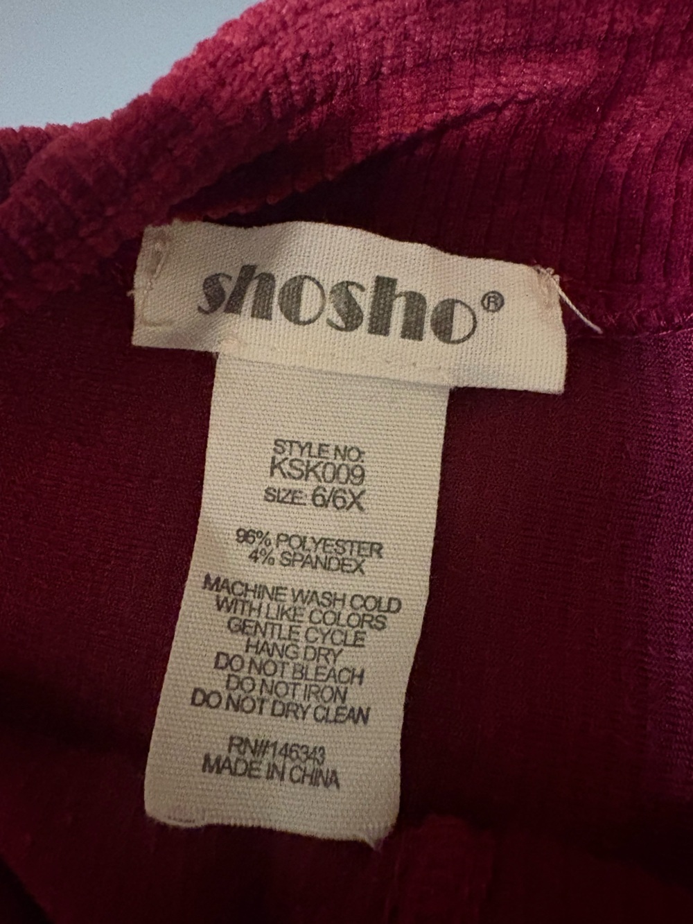 shosho Deep Red Velvet Corduroy Button-Front Mini Skirt with Heart Pockets - Picture 2 of 2